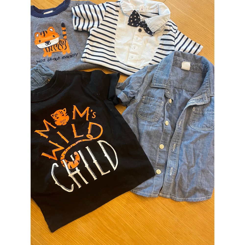 Toddler Boys Summer Clothes Lot - Size 12-18 mo - Shirts Tops Shorts Romper - Picture 4 of 5